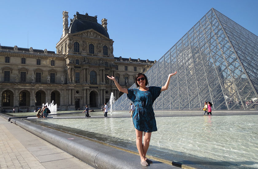 Famous attraction Louvre Museum where the Mona Lisa painting is located