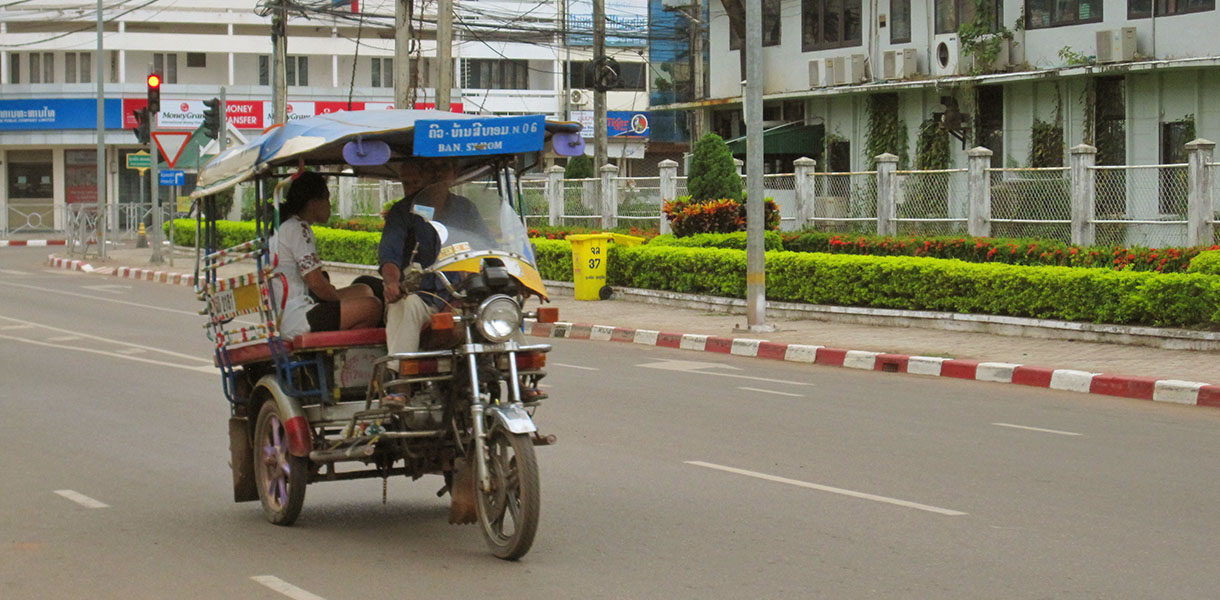 Tuk tuk ride in the city