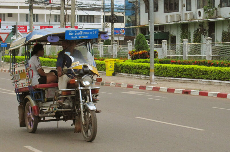 Tuk tuk ride in the city