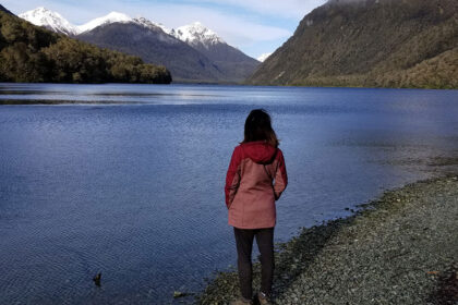 staring at mountains in South Island New Zealand