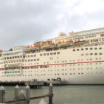 Carnival Ecstasy Cruise Ship Docked on Pier