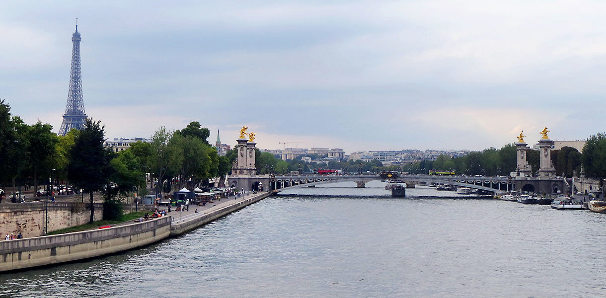 Pont Alexandre III and Eiffel Tower