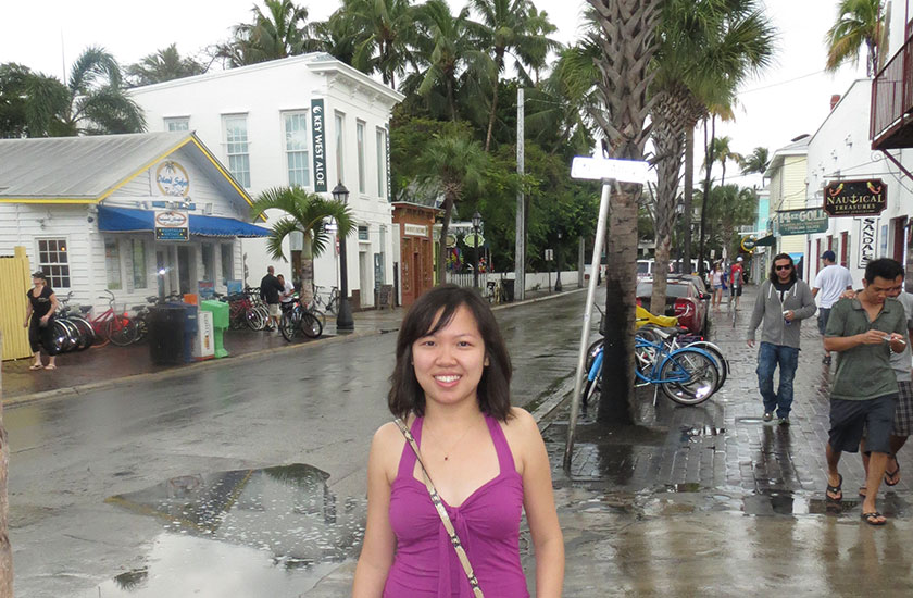 Rainy day in Key West Florida