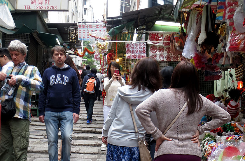 Hong Kong attraction Stone Slab Pottinger Street