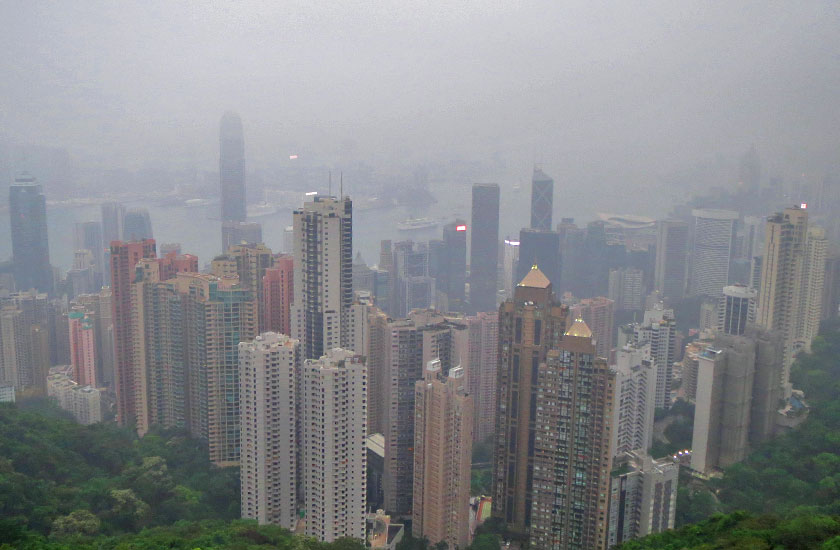 Stunning view of Hong Kong from Victoria Peak