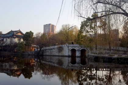 Picturesque bridge in Kunming China