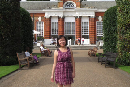 Outside The Orangery at Kensington Palace in London