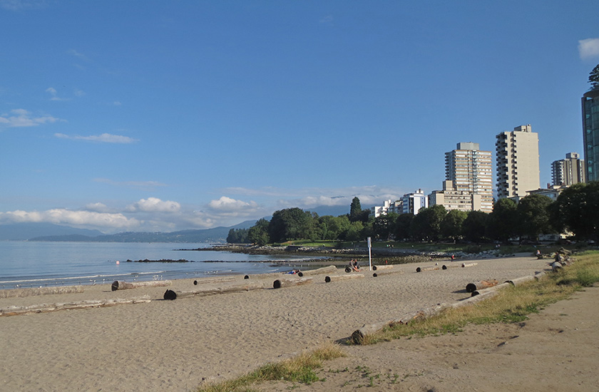 Beach in Vancouver Canada. Photo to inspire you to visit Vancouver.