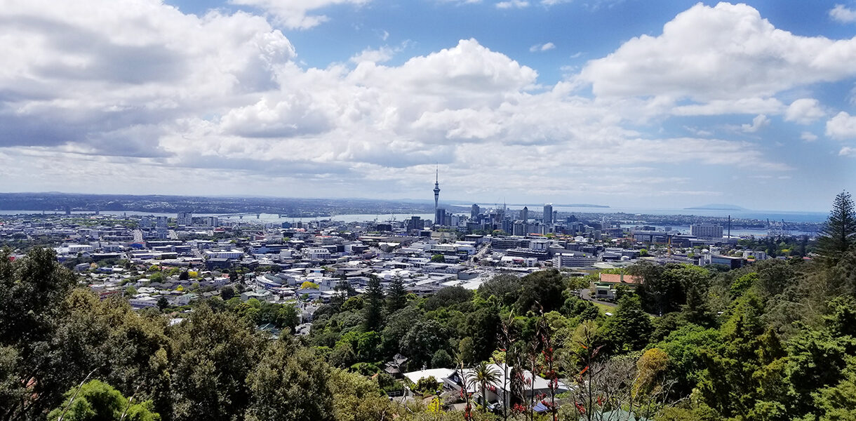 Top attractions in Auckland New Zealand; City Skyline View