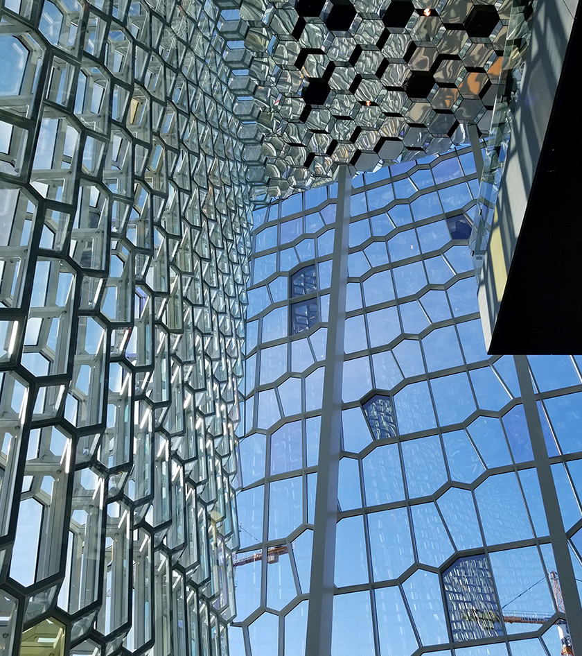 Harpa- Concert Hall with stunning glass architecture located in Reykjavik 