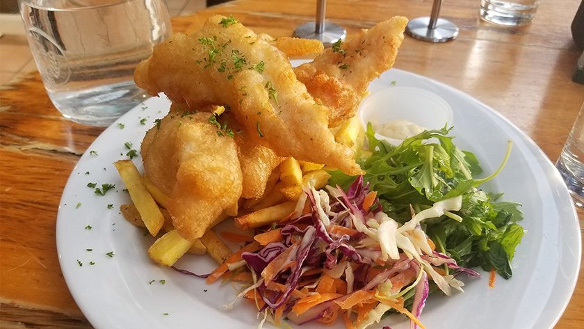 New Zealand local favorite mouth-watering fish and chips