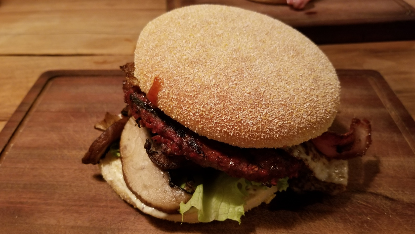 New Zealand Kiwi Burger (special ingredient is beetroot)